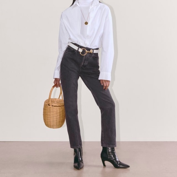 EVERLANE BLACK DENIUM JEANS - Picture 2 of 8